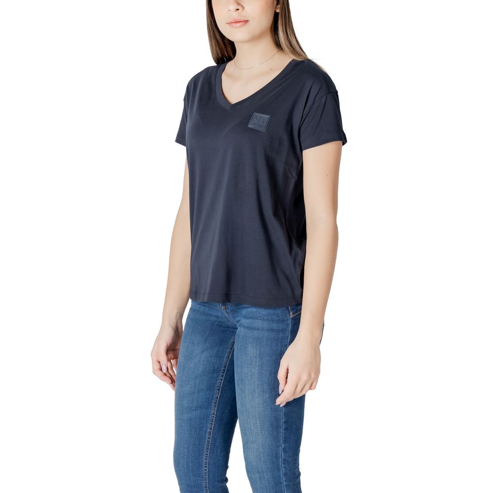 Armani Exchange Blue Cotton T-Shirt Armani Exchange
