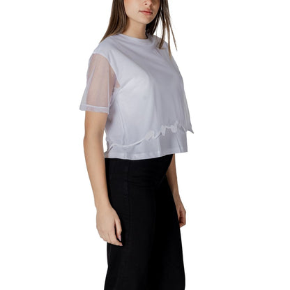 Armani Exchange White Cotton T-Shirt