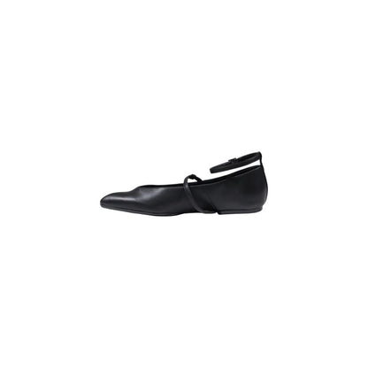 Armani Exchange Black Polyester Platform Pumps Armani Exchange