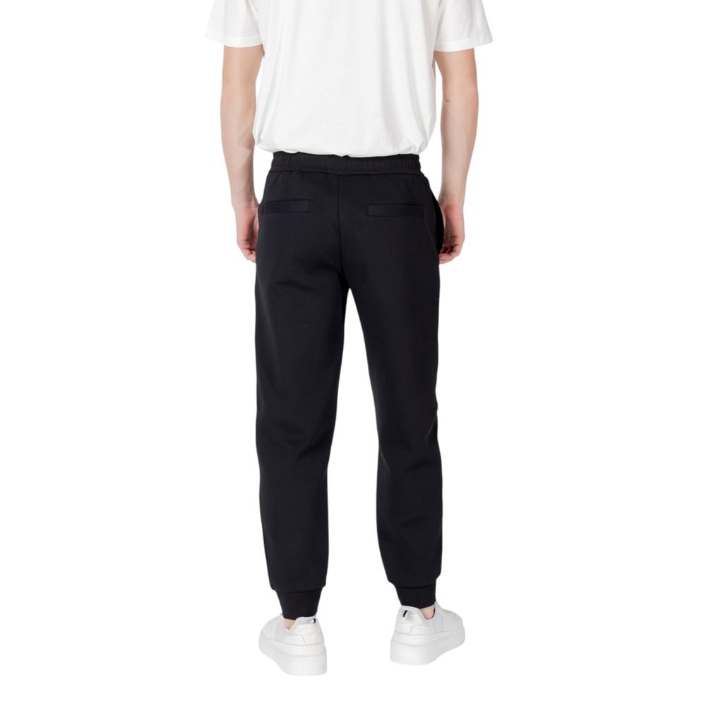 Armani Exchange Black Cotton Joggers (Workout Pants) Armani Exchange