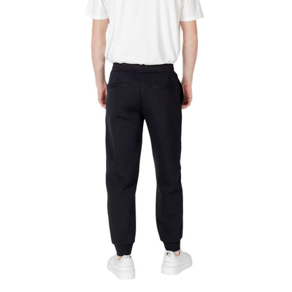 Armani Exchange Black Cotton Joggers (Workout Pants) Armani Exchange
