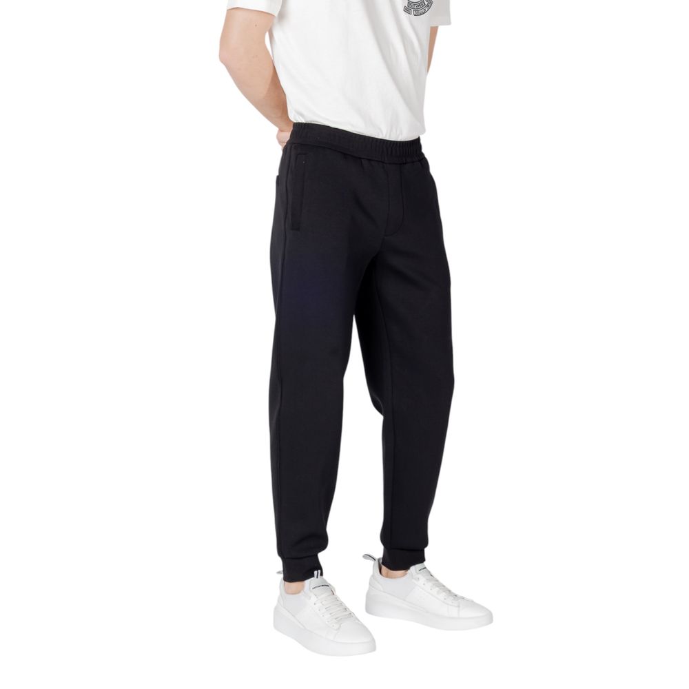 Armani Exchange Black Cotton Joggers (Workout Pants) Armani Exchange