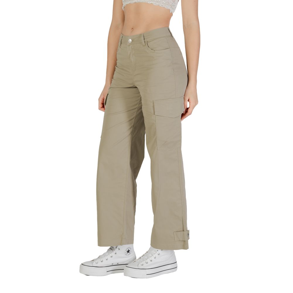 Only Beige Cotton Cargo Pants