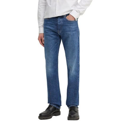 Calvin Klein Jeans Blue Cotton Relaxed Fit Jeans Calvin Klein Jeans