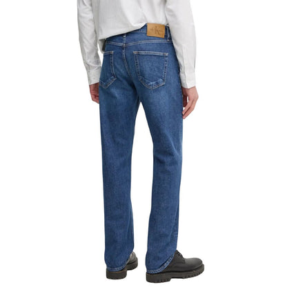 Calvin Klein Jeans Blue Cotton Relaxed Fit Jeans Calvin Klein Jeans
