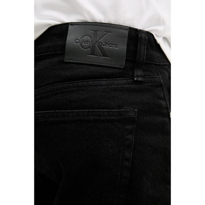 Calvin Klein Jeans Black Cotton Bermuda Shorts Calvin Klein Jeans