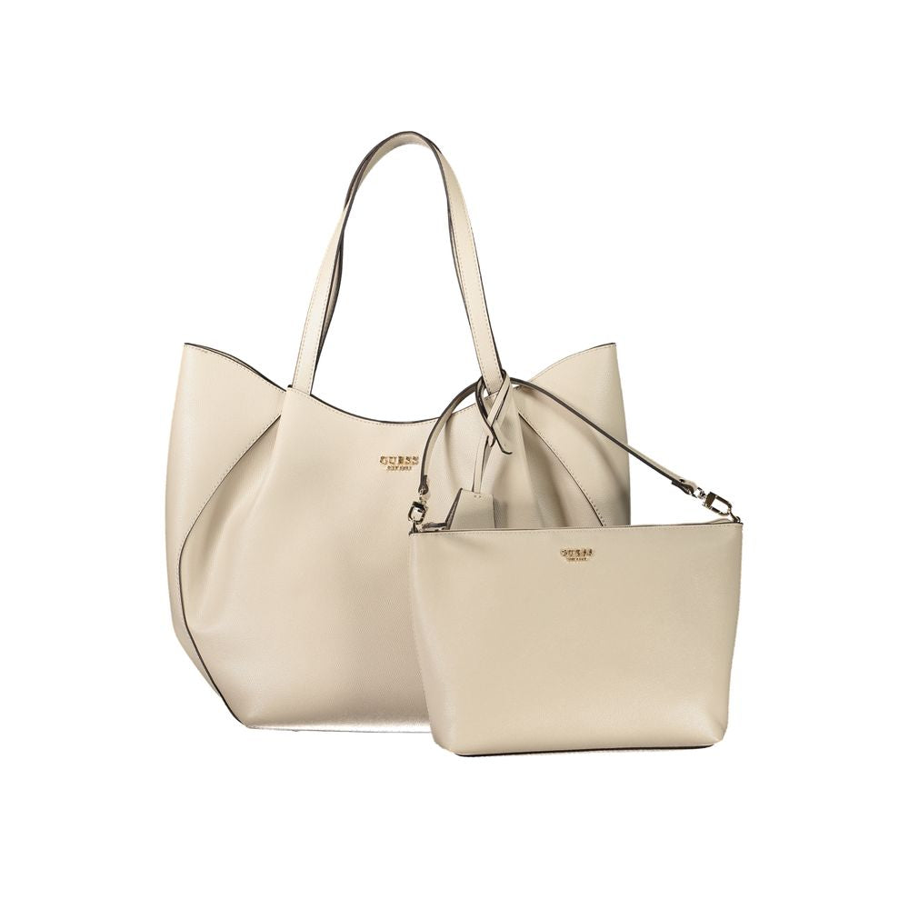 Guess Jeans Beige Polyethylene Women Handbag
