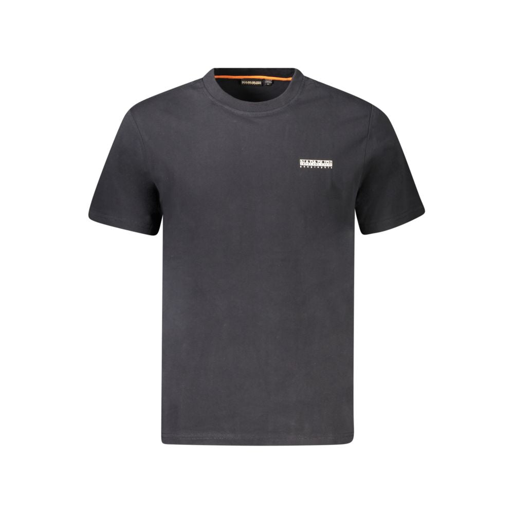 Napapijri Black Cotton T-Shirt