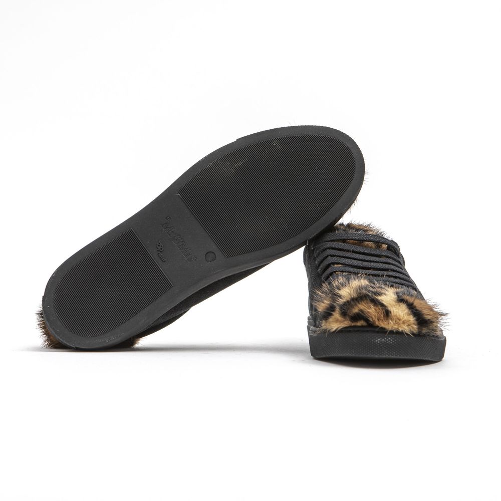Mr&Mrs Italy Black Leather Women Sneaker