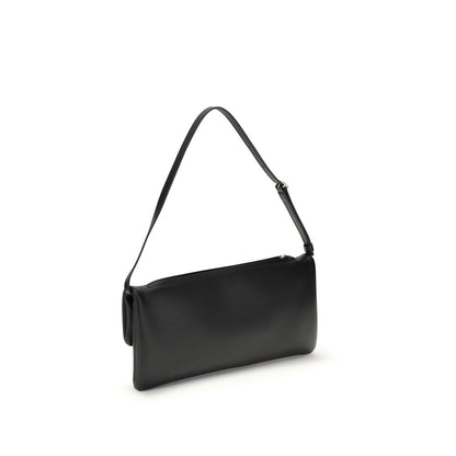 Courrèges Black Calf Leather Bos Taurus Shoulder Bag Courrèges
