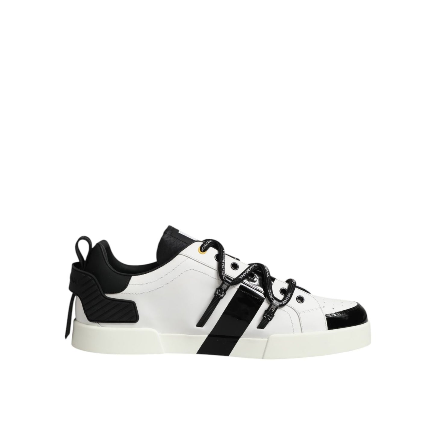 Dolce & Gabbana White Leather Logo Portofino Sneakers Shoes Dolce & Gabbana
