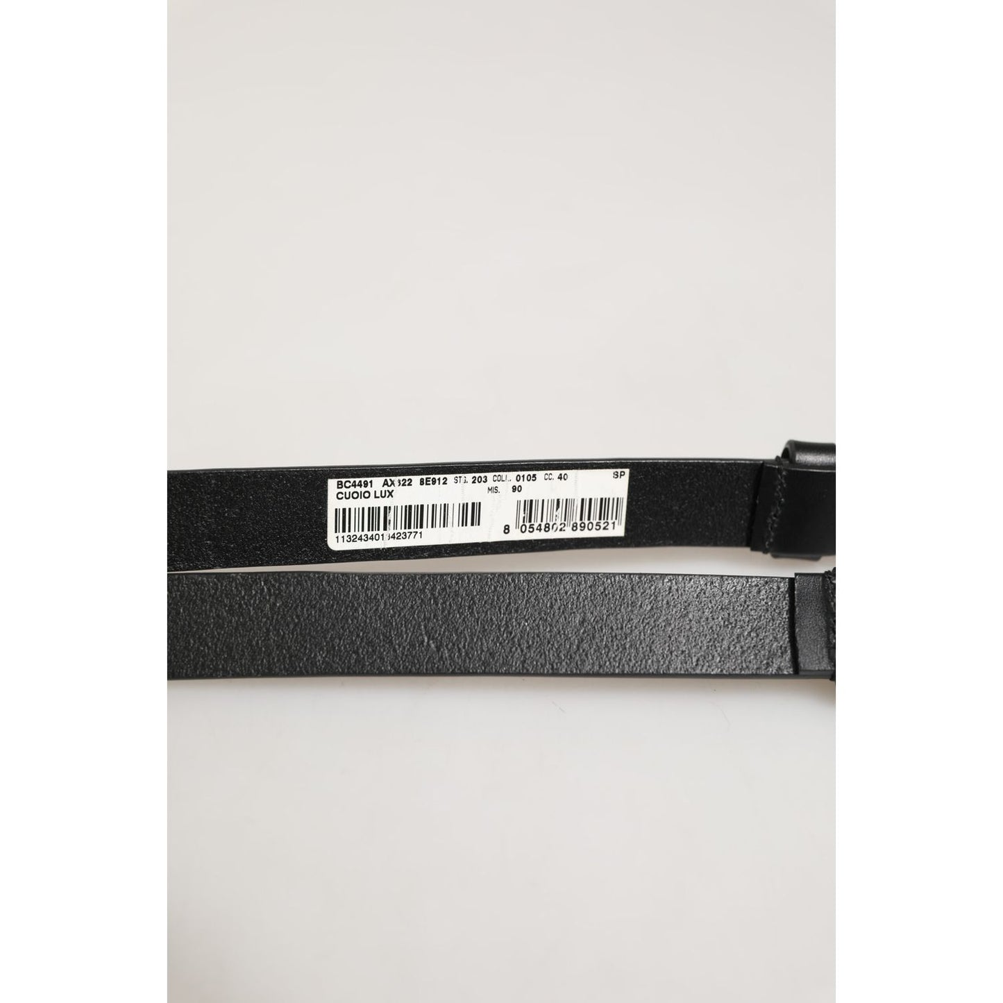 Dolce & Gabbana Black Double Strap Leather Silver Buckle Belt Dolce & Gabbana