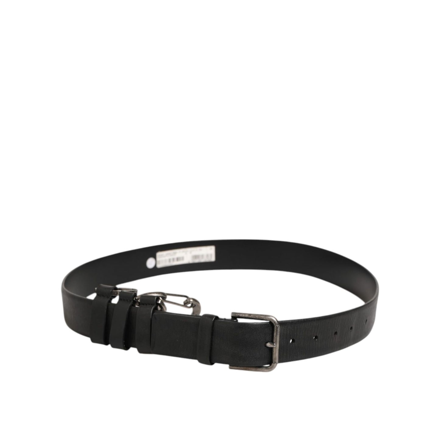 Dolce & Gabbana Black Key Ring Clip Attachments Buckle Belt Dolce & Gabbana
