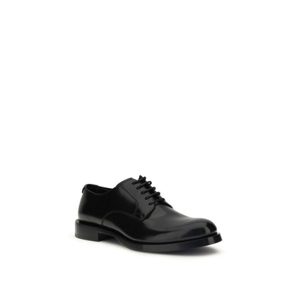 Dolce & Gabbana Black Calf Leather Bos Taurus Oxfords And Derbies Dolce & Gabbana