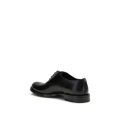 Dolce & Gabbana Black Calf Leather Bos Taurus Oxfords And Derbies Dolce & Gabbana