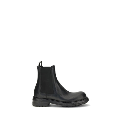 Dolce & Gabbana Black Calf Leather Bos Taurus Chelsea Boots Dolce & Gabbana