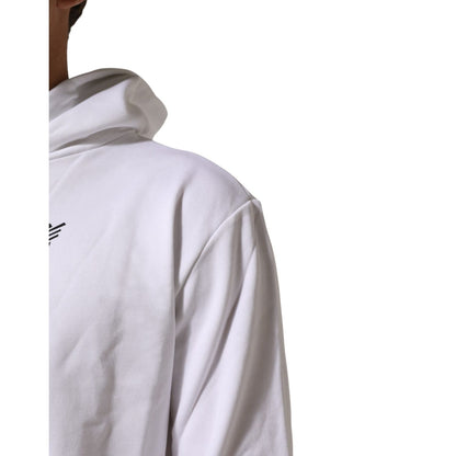 Dolce & Gabbana White Sacred Heart Hooded Sweatshirt Sweater Dolce & Gabbana