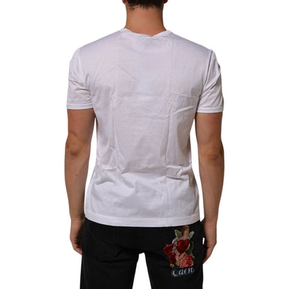 Dolce & Gabbana White Cotton Crew Neck Underwear Tee T-shirt Dolce & Gabbana