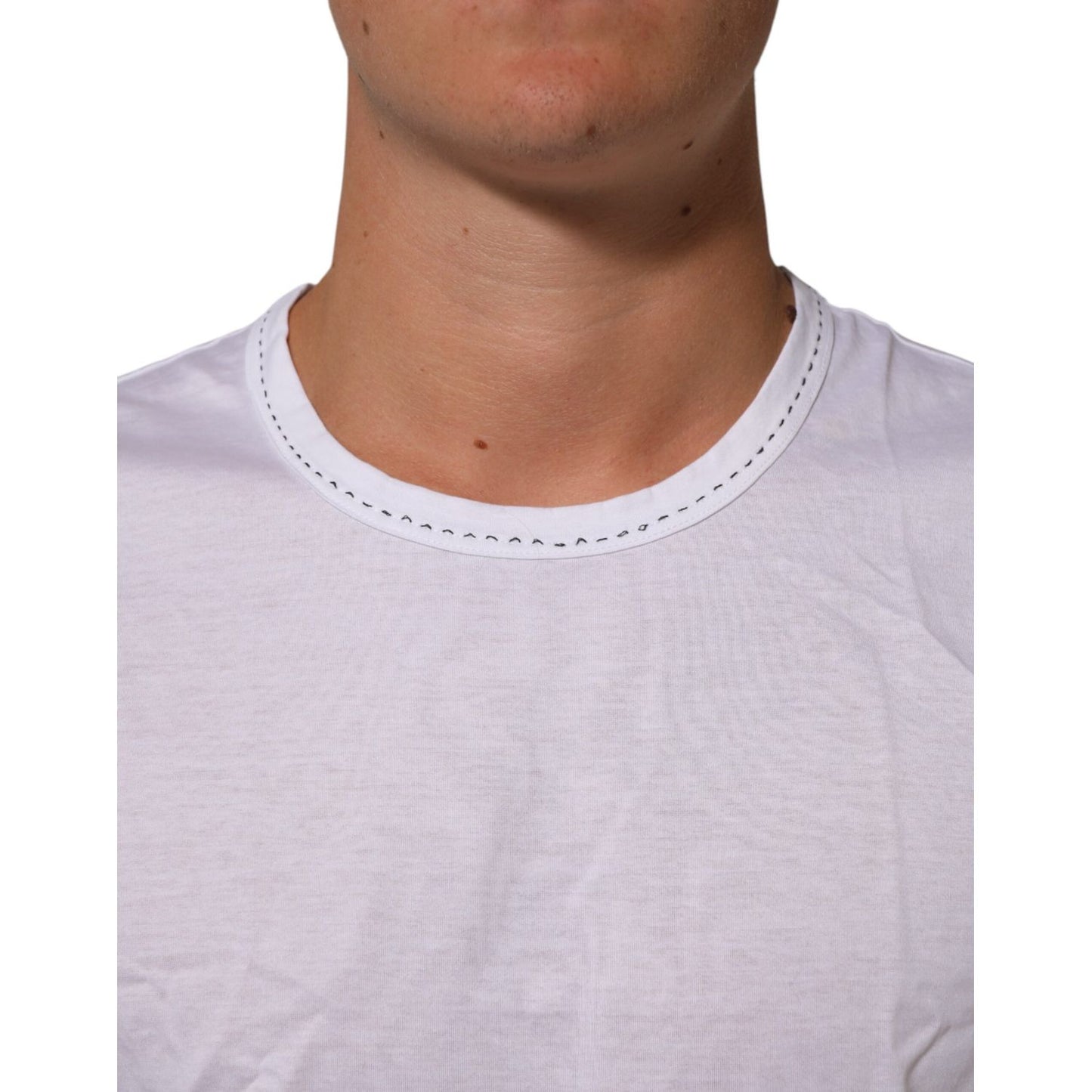 Dolce & Gabbana White Cotton Crew Neck Underwear Tee T-shirt Dolce & Gabbana