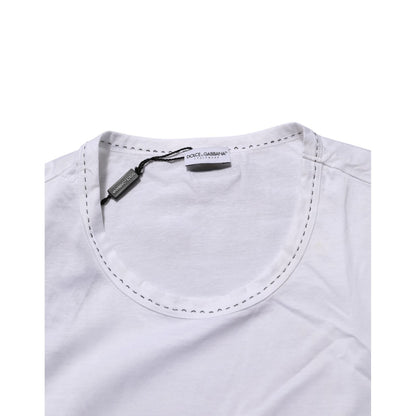 Dolce & Gabbana White Cotton Crew Neck Underwear Tee T-shirt Dolce & Gabbana