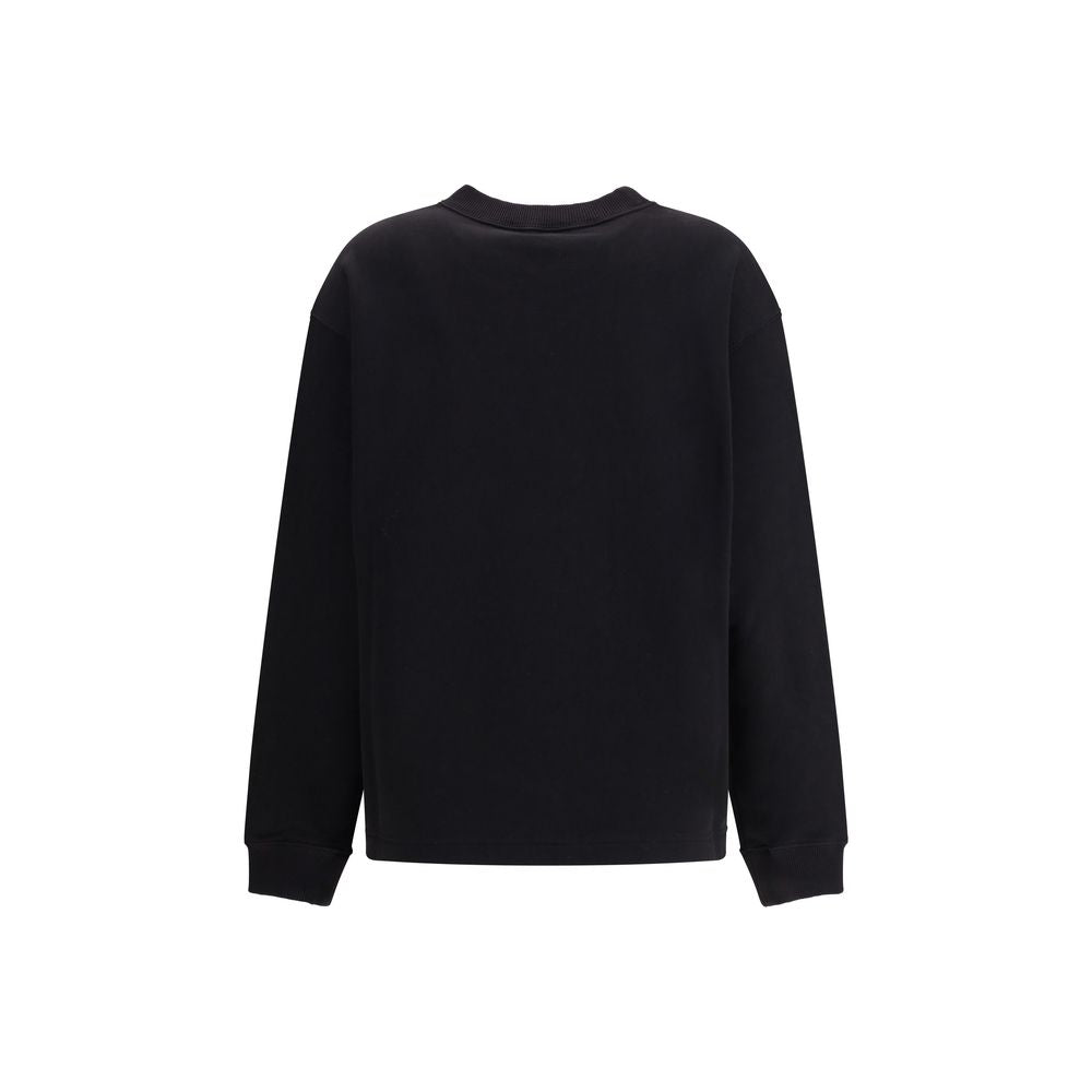 Dolce & Gabbana Black Cotton Sweatshirt Dolce & Gabbana