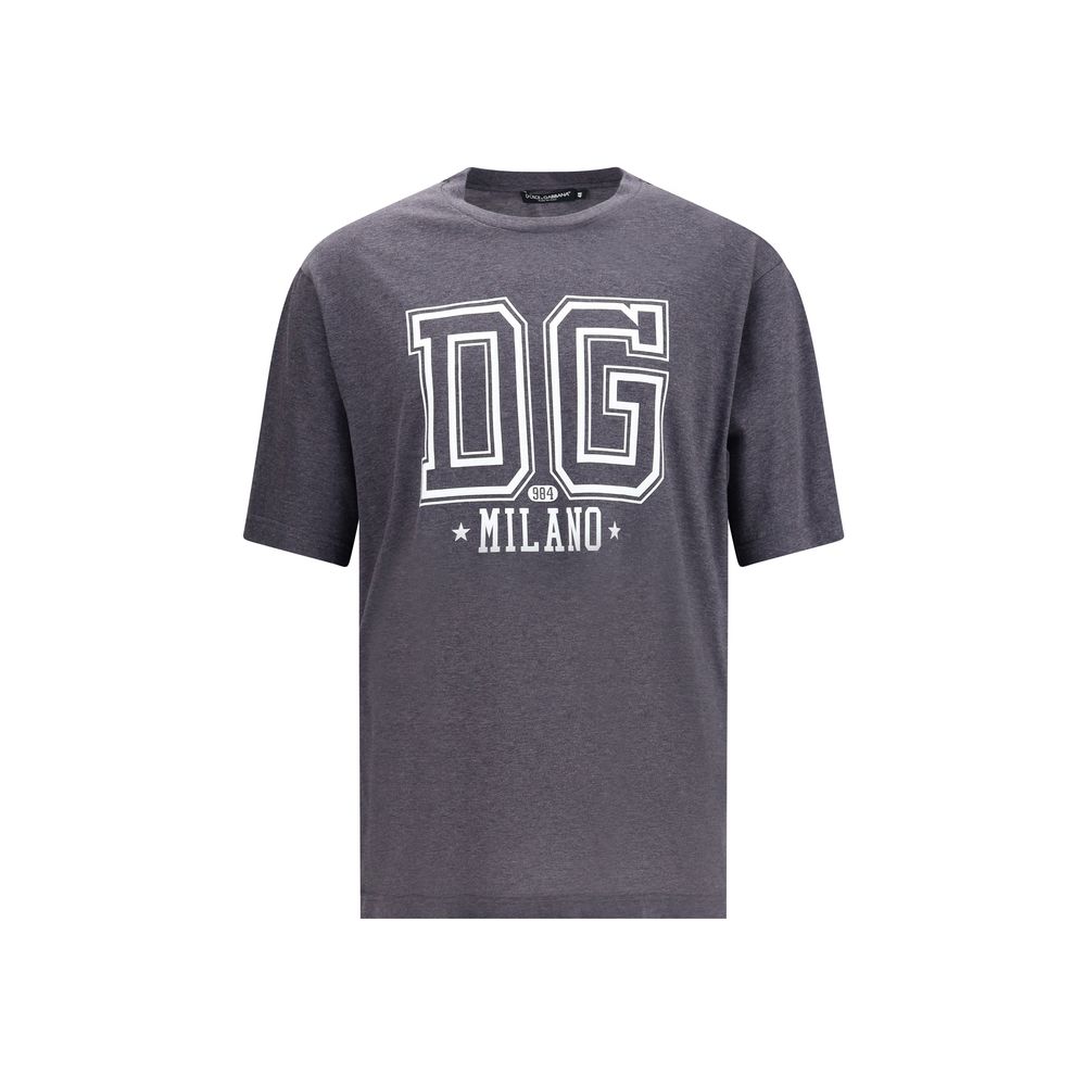 Dolce & Gabbana Gray Cotton T-Shirt Dolce & Gabbana