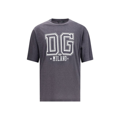 Dolce & Gabbana Gray Cotton T-Shirt Dolce & Gabbana