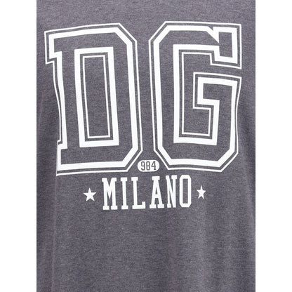 Dolce & Gabbana Gray Cotton T-Shirt Dolce & Gabbana