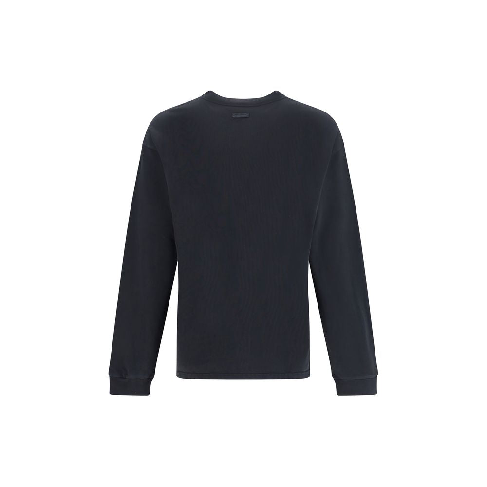 Dolce & Gabbana Black Cotton Sweatshirt Dolce & Gabbana