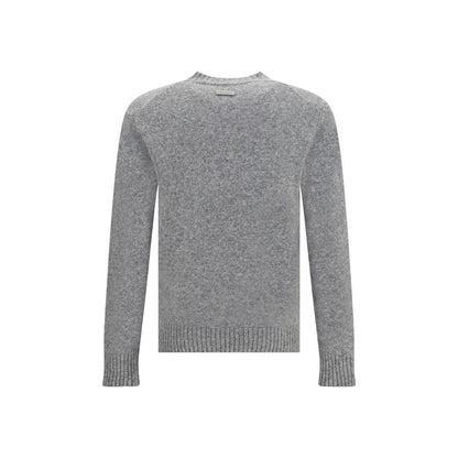 Dolce & Gabbana Gray Fleece Wool Sweatshirt Dolce & Gabbana