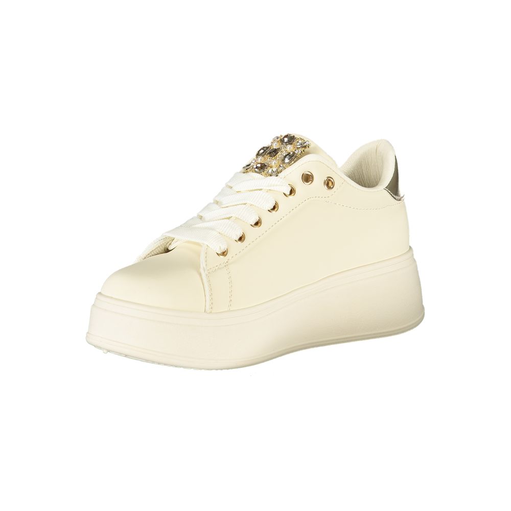Laura Biagiotti Beige Polyester Sneaker
