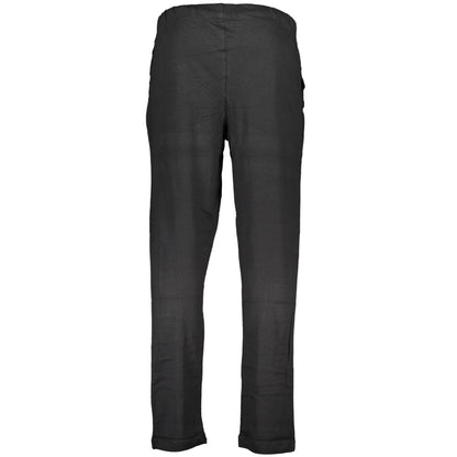 Gianmarco Venturi Black Cotton Men's Track Pant