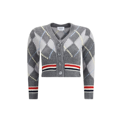 Thom Browne Gray Fleece Wool Cardigan