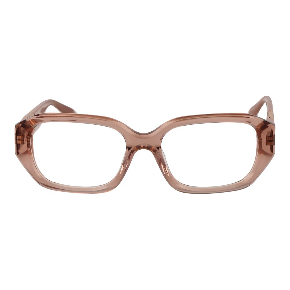 Trussardi Pink Acetate Glasses (Frames) - Full-Rim Square, Rose Color, Women's Eyewear, Stylish Design, Spring Hinge