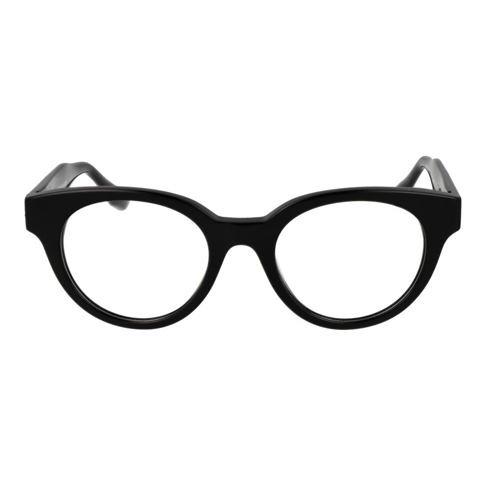 Unisex Trussardi Black Acetate Glasses (Frames) with full-rim browline style and demo lenses.