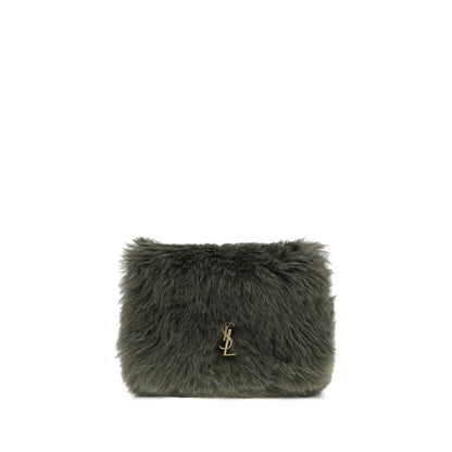 Saint Laurent Green Lamb Ovis Aries Aries Shoulder Bag