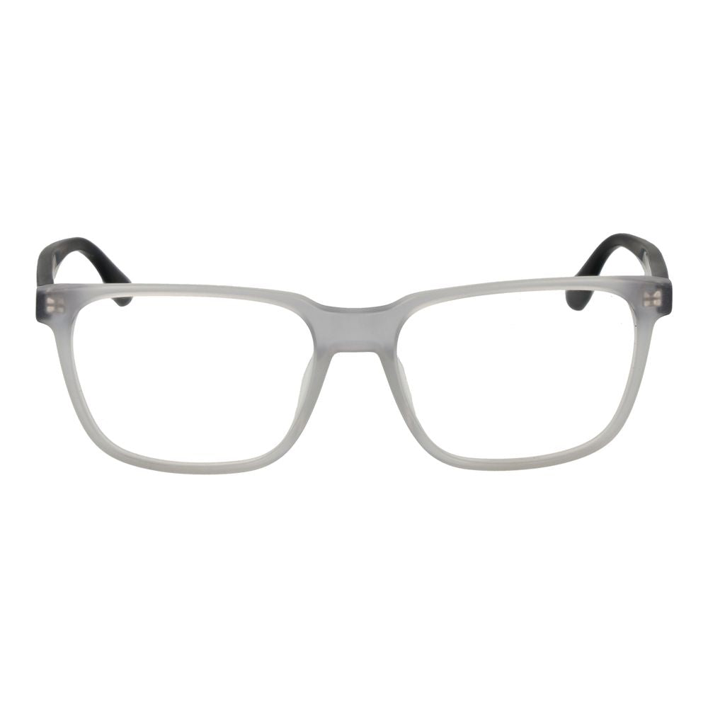 BMW White Acetate Glasses (Frames) for men, full-rim style, rectangle shape, 55-17-145 size, acetate material, includes branded case.