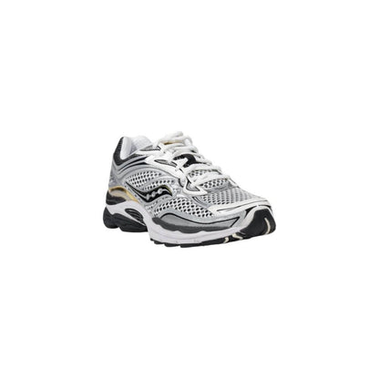 Saucony Gray Mesh Athletic Sneakers - Sporty round toe lace-up design featuring breathable mesh and stylish gray accents.