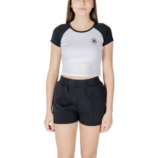 Converse Black And White Cotton T-Shirt