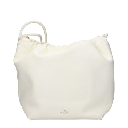 Valentino Garavani Beige Leather Shoulder Bag