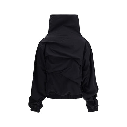 ALAINPAUL Black Polyamide Full-Length Jacket ALAINPAUL