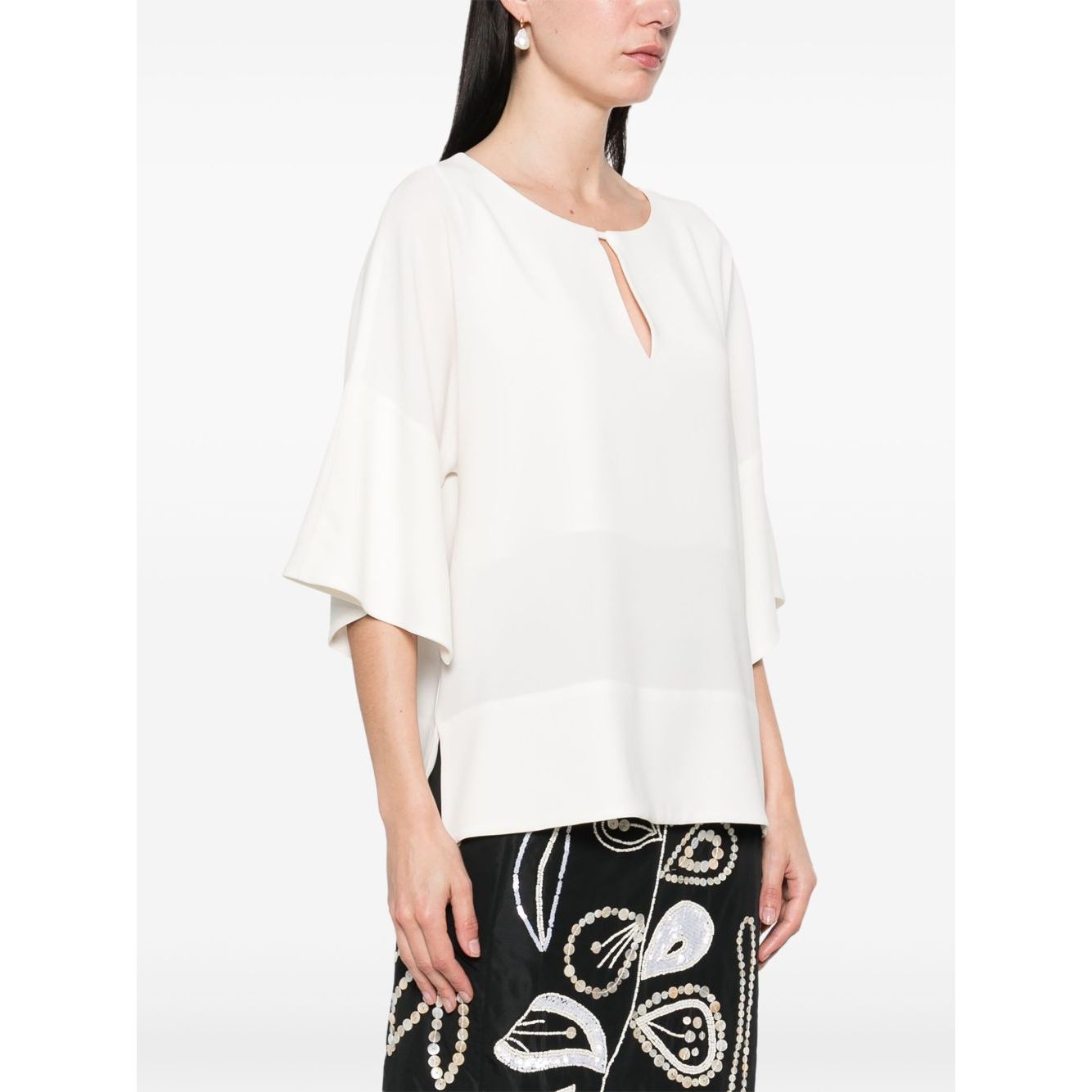 Alberto Biani Blouse with teardrop opening Shirts