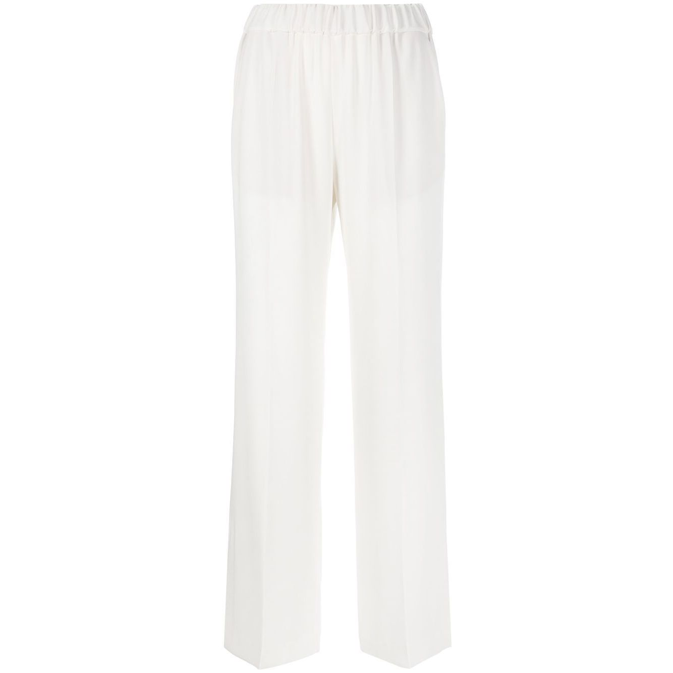 Alberto Biani White Cady Elasticated Trousers