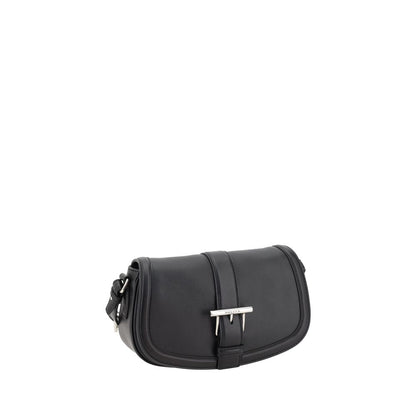 Alexander McQueen Black Calf Leather Bos Taurus Shoulder Bag Alexander McQueen
