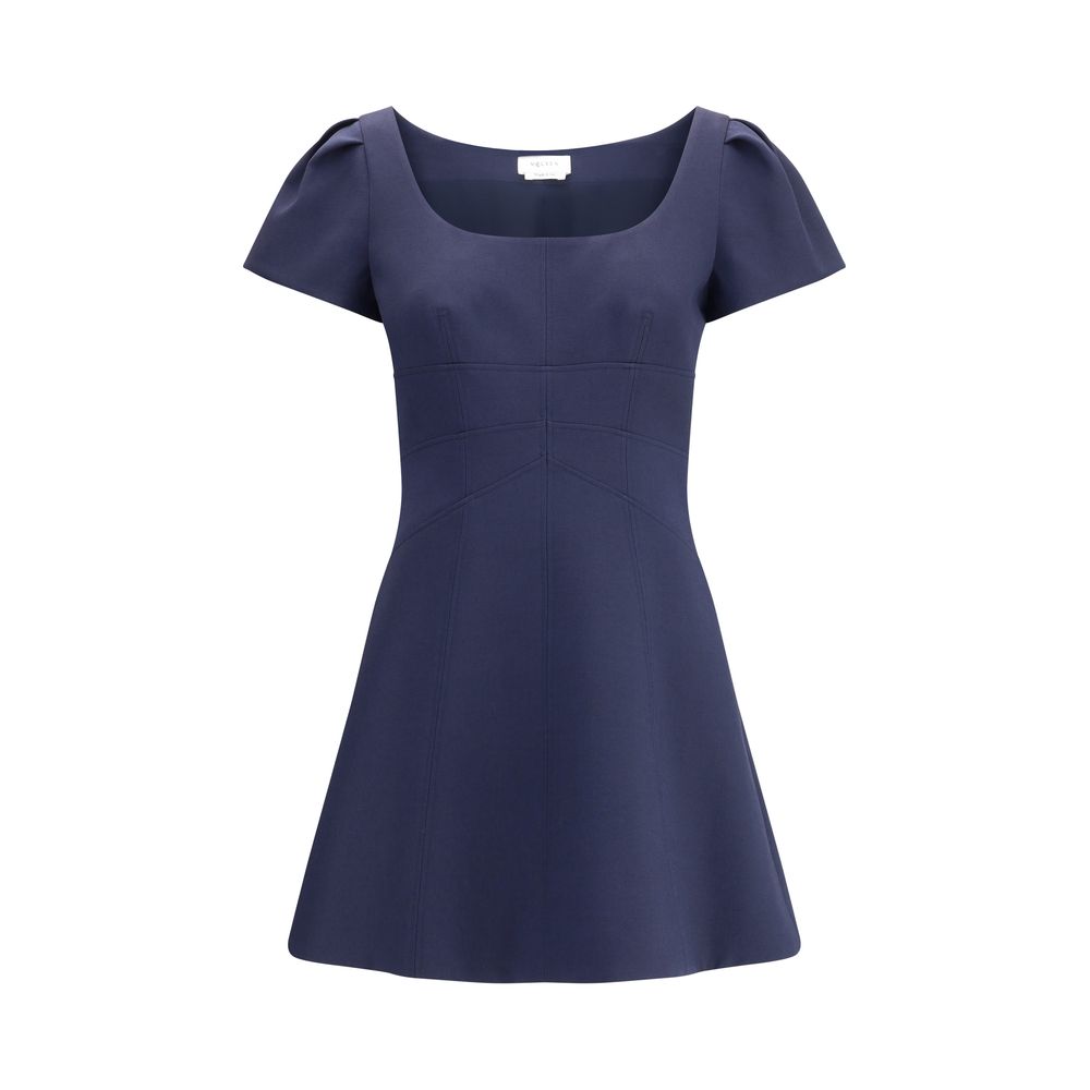 Alexander McQueen Blue Wool Casual Dress Alexander McQueen