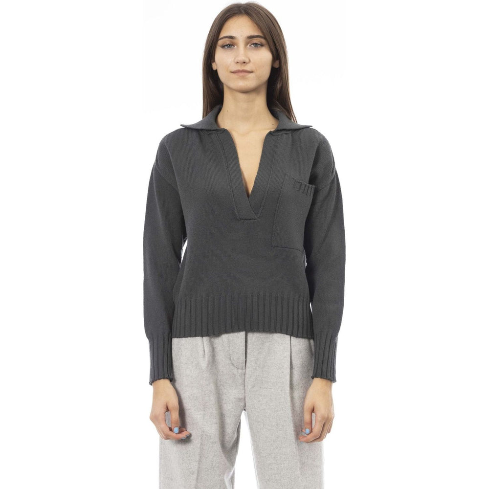 Alpha Studio Sweaters Sweaters Alpha Studio Dark Slate Gray