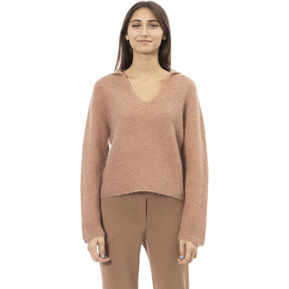 Alpha Studio Sweaters Sweaters Alpha Studio Rosy Brown
