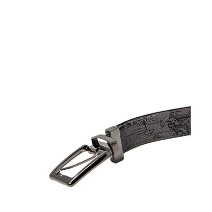 Alviero Martini Prima Classe Black Leather Regular Belt Alviero Martini Prima Classe
