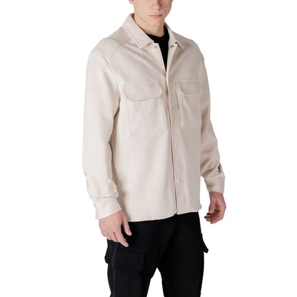 Antony Morato Cream Cotton Sweatshirt