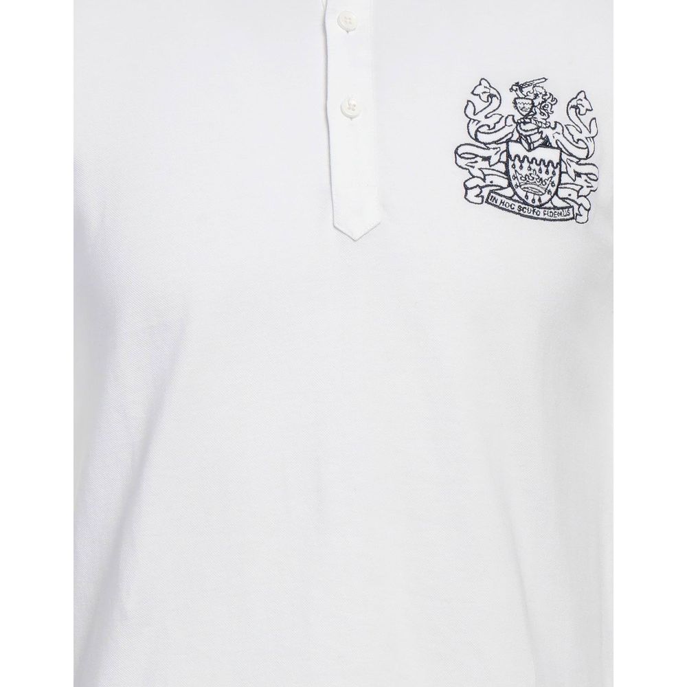 Aquascutum White Cotton Polo Shirt